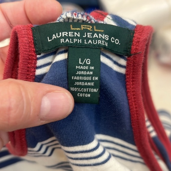 Lauren Ralph Lauren Navy and Red Striped Tank size large. - Picture 7 of 7